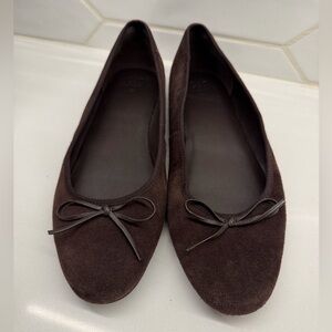 GAP Chocolate Brown Suede Flats